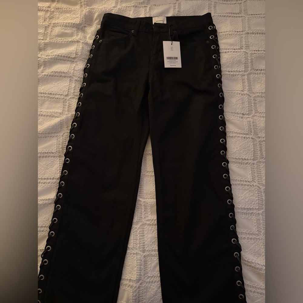 Reformation Charlee Low Rise Straight Leg Jeans